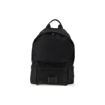 MSGM Polyamide Nylon Backpack Unisex Black