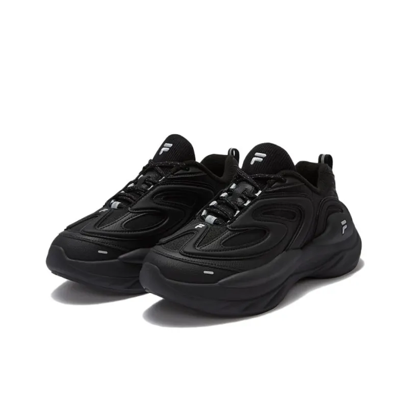 FILA FUSION BUZZARD Meteor Shoes Anti Slip Wear Resistant Low Top Chunky Sneakers Women's Black-2