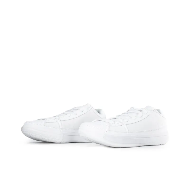 Serious Player Only Anti Slip Wear Resistant Low Top Basketball Shoes Unisex White-1