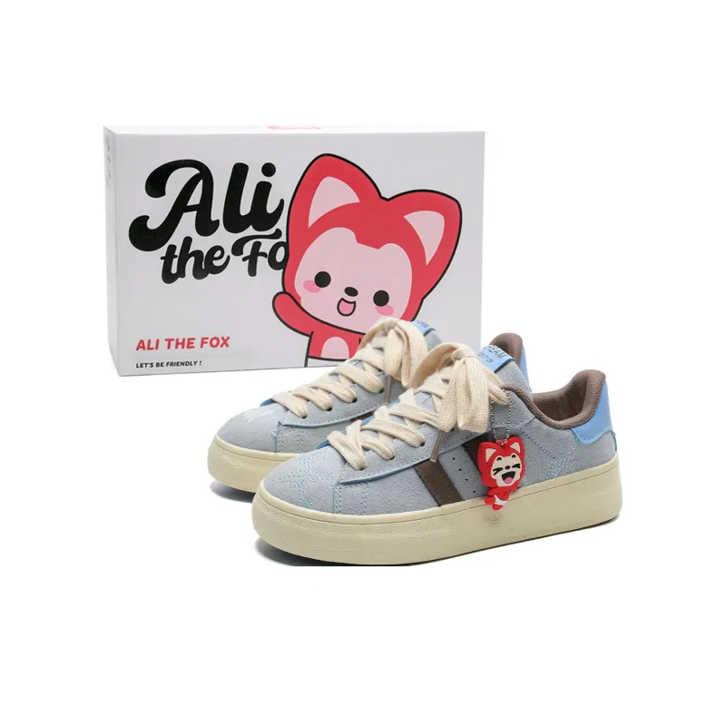 ALI THE FOX Slip Resistant, Abrasion Resistant, Lightweight, Breathable Low Top Skateboard Shoes Women's Box Included-12