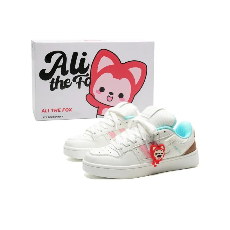 ALI THE FOX Slip Resistant, Abrasion Resistant, Lightweight, Breathable Low Top Skateboard Shoes Unisex Box Included-0