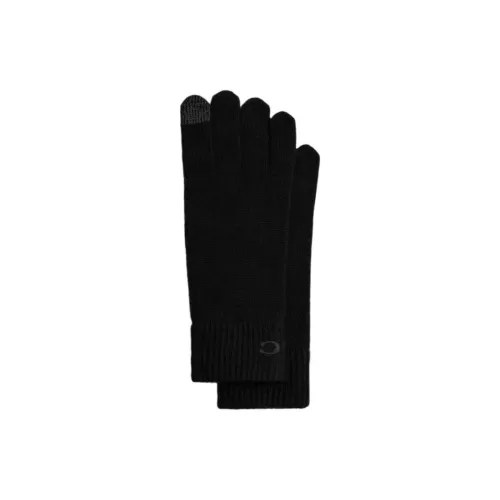 COACH Wool Knit Gloves Men's Black
