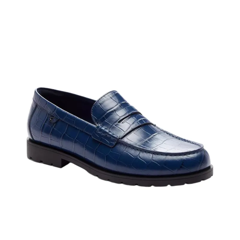 COACH Loafers Men Blue-2