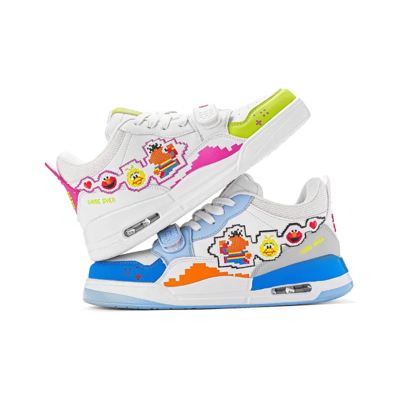 SESAME STREET Cushioned Wear Resistant Coverage Warm Mid Top Basketball Shoes Unisex-5