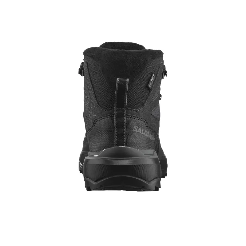 SALOMON Anti Slip Wear Resistant Mid Top Trekking Shoes Women's Black-2