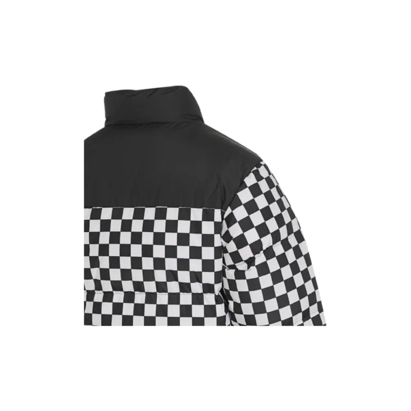 Vans Down Jackets Men Black White Plaid-4