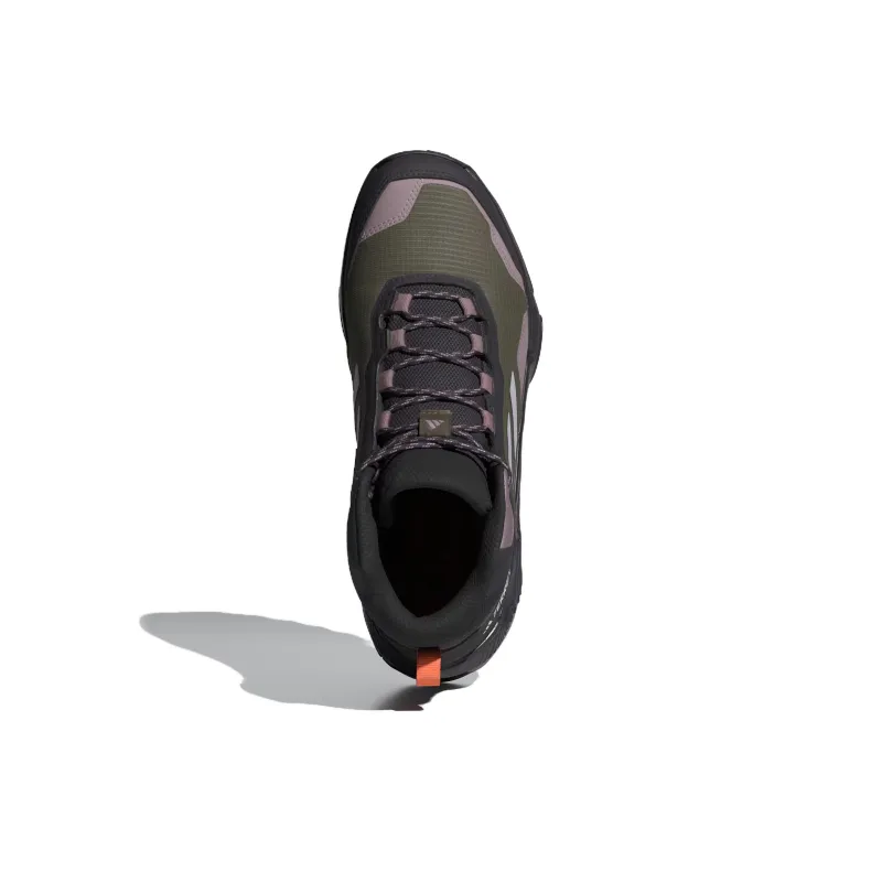 Adidas Terrex Eastrail 2.0 Anti Slip Wear Resistant Mid Top Hiking Shoes Women's Green Black-4