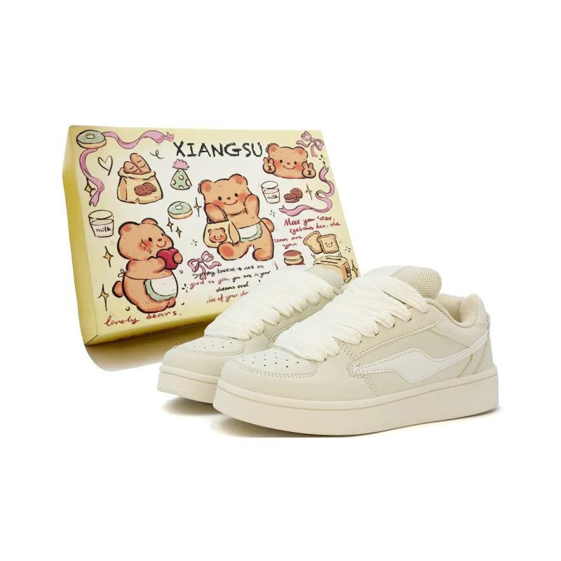 XIANGSU Fashion Trend Comfortable Commute Versatile Low-Top Skateboard Shoes Women's-20