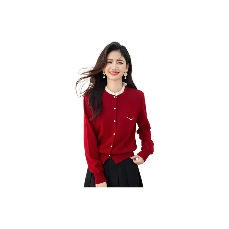 AHDO Knitwear Women's Red-3