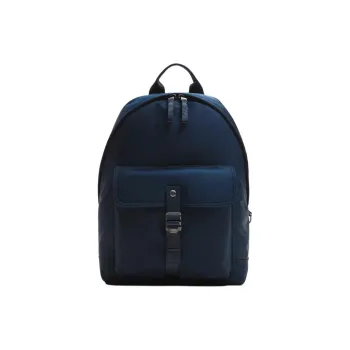 ZARA Polyester Backpack Large Size Men's Blue/Green/Black