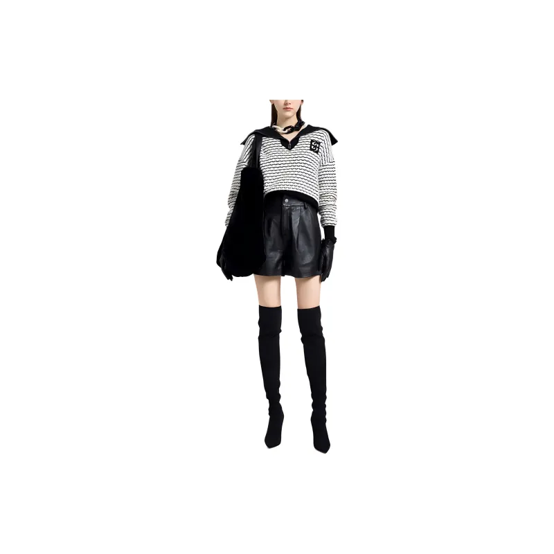 BESIONIA FW23 Sweater Women's Black White-1