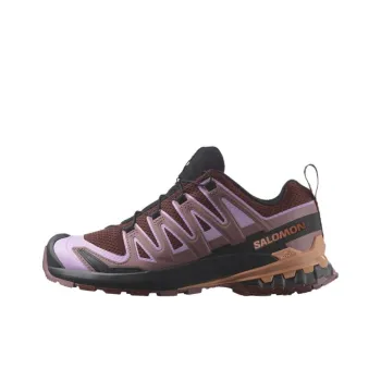 SALOMON XA Pro 3D V9 Cushioning Support Low Top Running Shoes Women's Burgundy