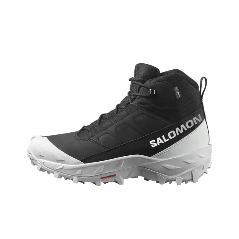 SALOMON Waterproof, Slip Resistant, And Abrasion Resistant Mid Top Hiking Shoes Men's Black-0