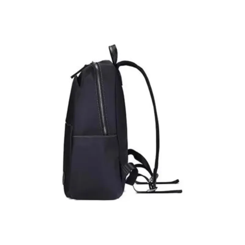 Hush Puppies Fabric Cow Leather Patchwork Backpack Large Size Men's Black-2