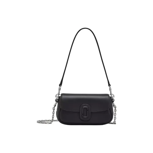 MARC JACOBS Leather Portable Crossbody Bag, Shoulder Bag Medium Size Women's Black