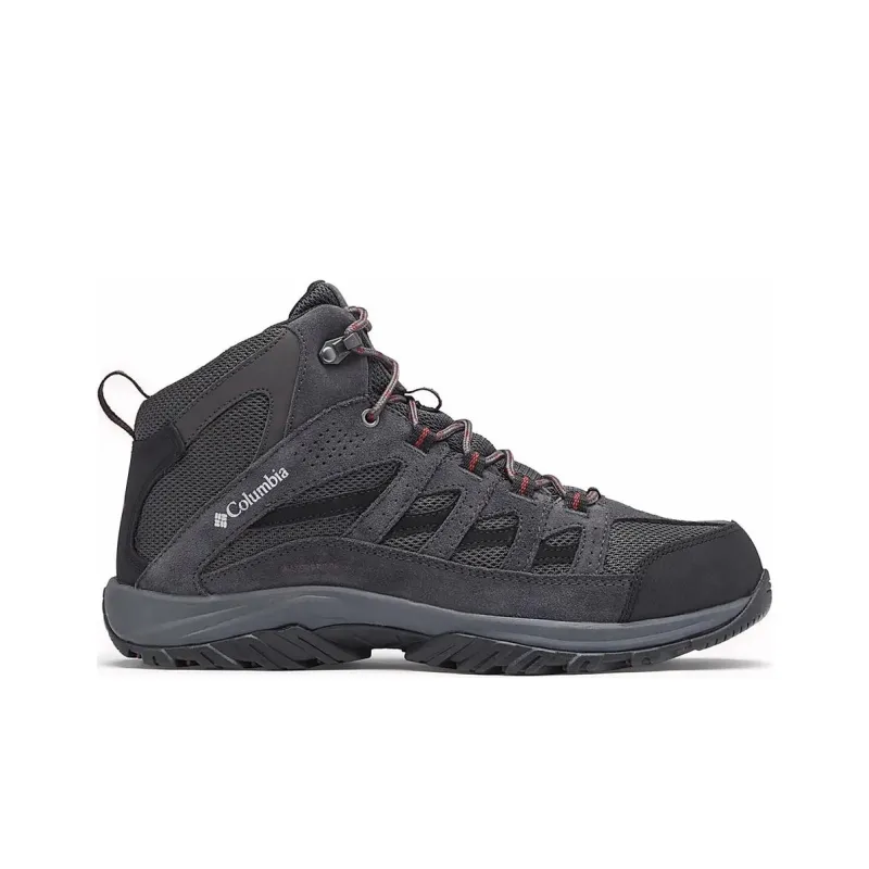 Columbia Crestwood Anti-Slip Wear-Resistant Mid-Top Trekking Shoes Men's Dark Gray-1