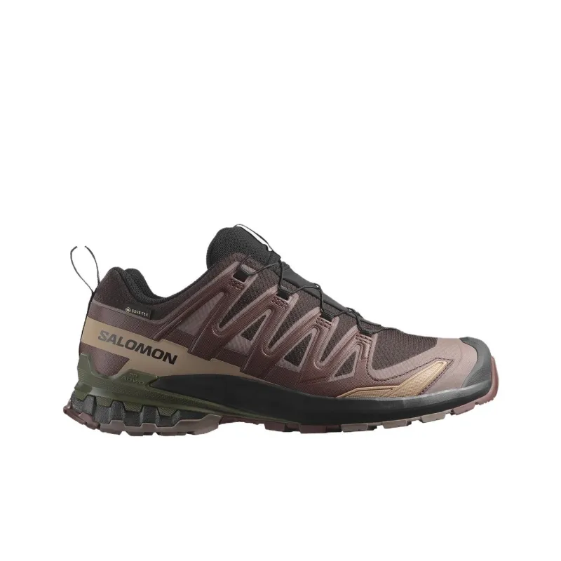 SALOMON XA Pro 3D V9 Anti Slip Wear Resistant Low Top Trail Running Running Shoes Men's Coffee Brown-1
