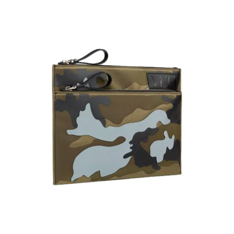 Valentino Nylon Clutch Men's Camouflage-1