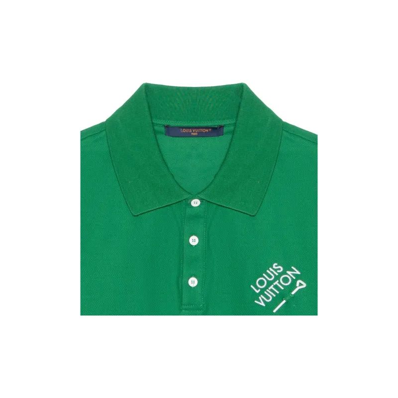 LOUIS VUITTON SS24 Polo Shirt Men's Green-3