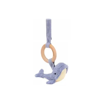 JELLYCAT Wilbur Whale Wooden Ring Toy