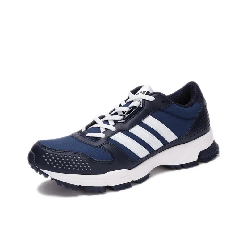 Adidas Marathon 10 Cushioning Wear-Resistant Low-Top Running Shoes Men's Blue-3