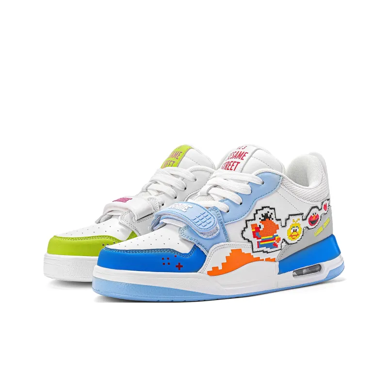 SESAME STREET Cushioned Wear Resistant Coverage Warm Mid Top Basketball Shoes Unisex-4