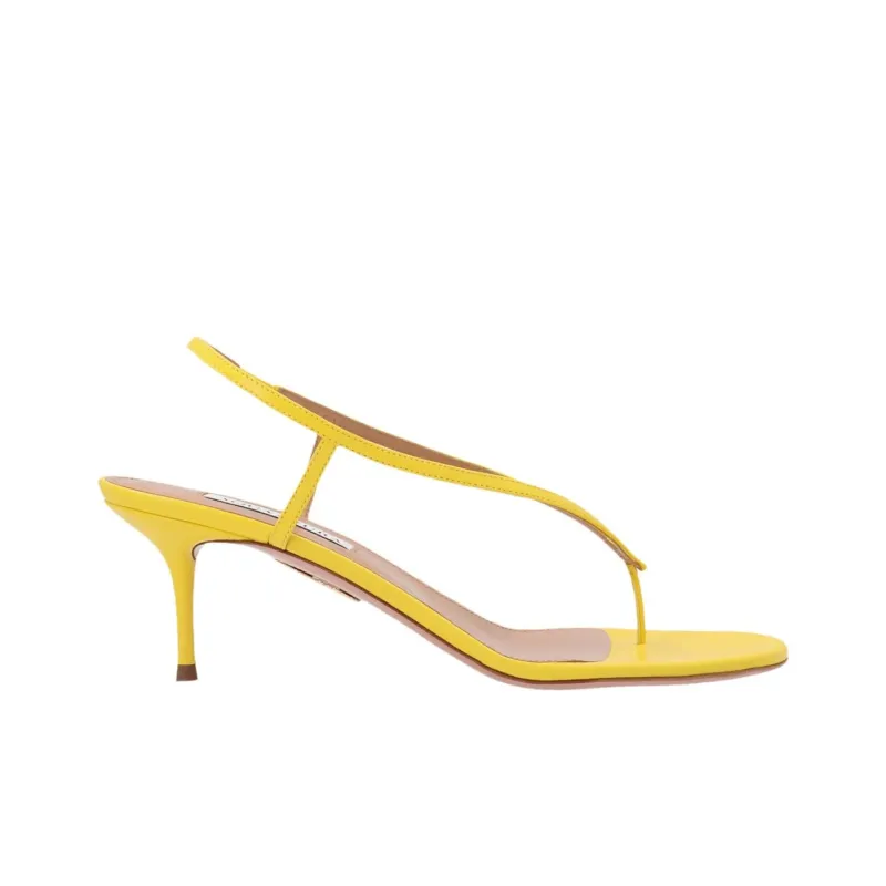 AQUAZZURA Divina Strap Sandals 6cm Women's Yellow-1
