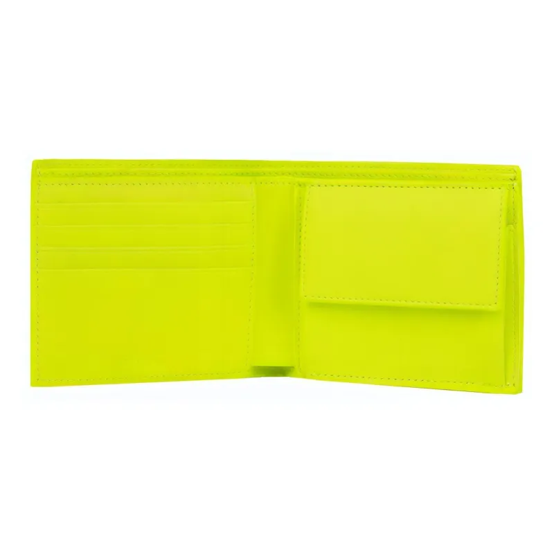 Balenciaga Cow Leather Coin Purses Wallets Men's Yellow-2