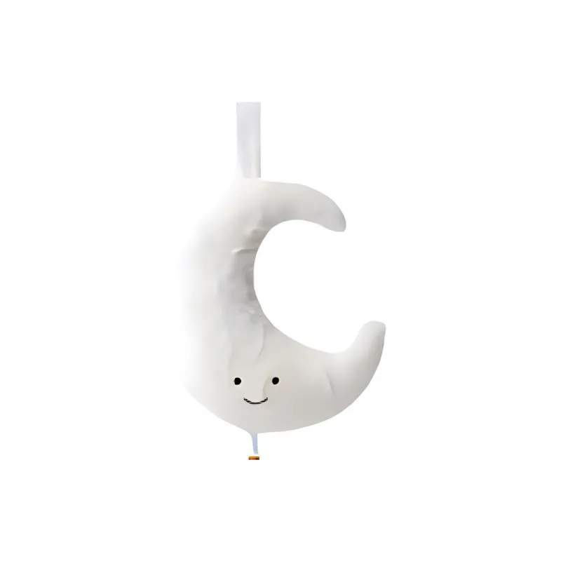 JELLYCAT Fun Items Collection Music Pull Bell White Moon Dolls Plush Doll 28cm High-1