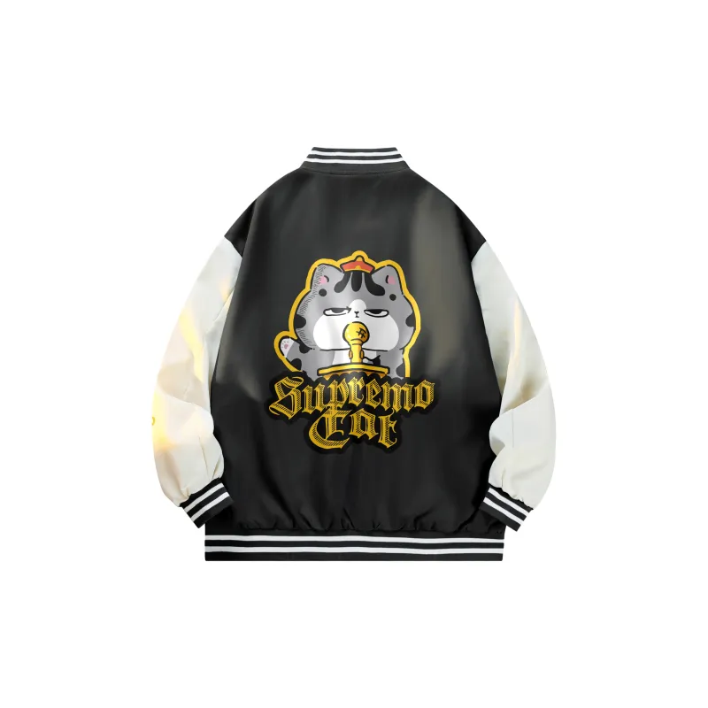 Supremo Cat Baseball Jacket Unisex-1