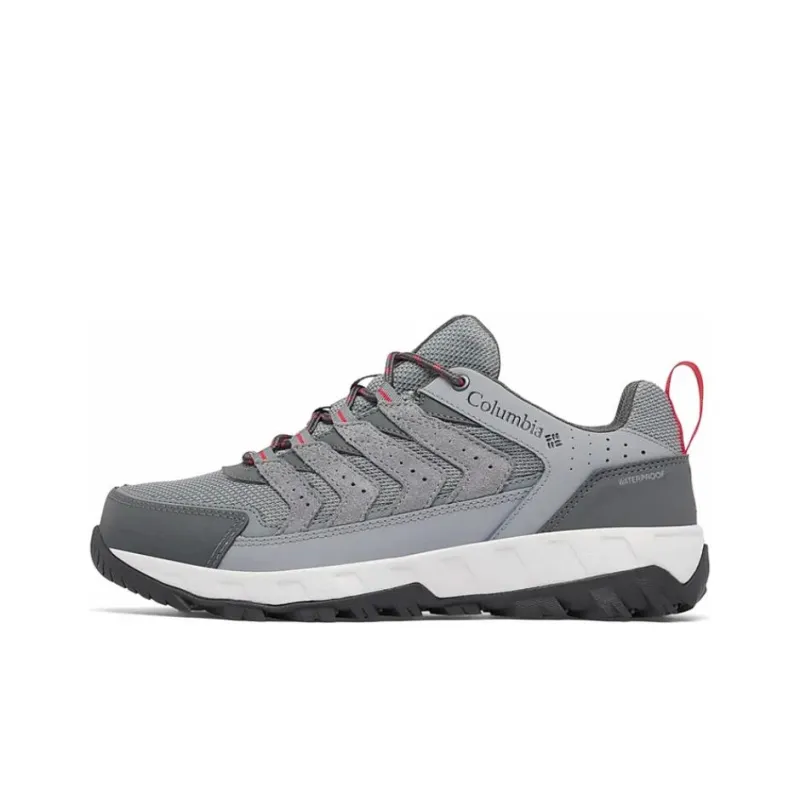 Columbia Strata Trail Anti Slip Wear Resistant Low Top Outdoor Shoes Men's Gray-0