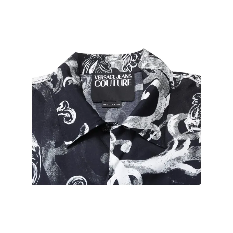 VERSACE JEANS COUTURE FW24 Shirt Men's Black White-2