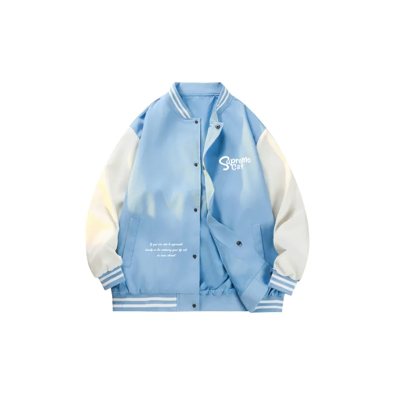Supremo Cat Baseball Jacket Unisex-7