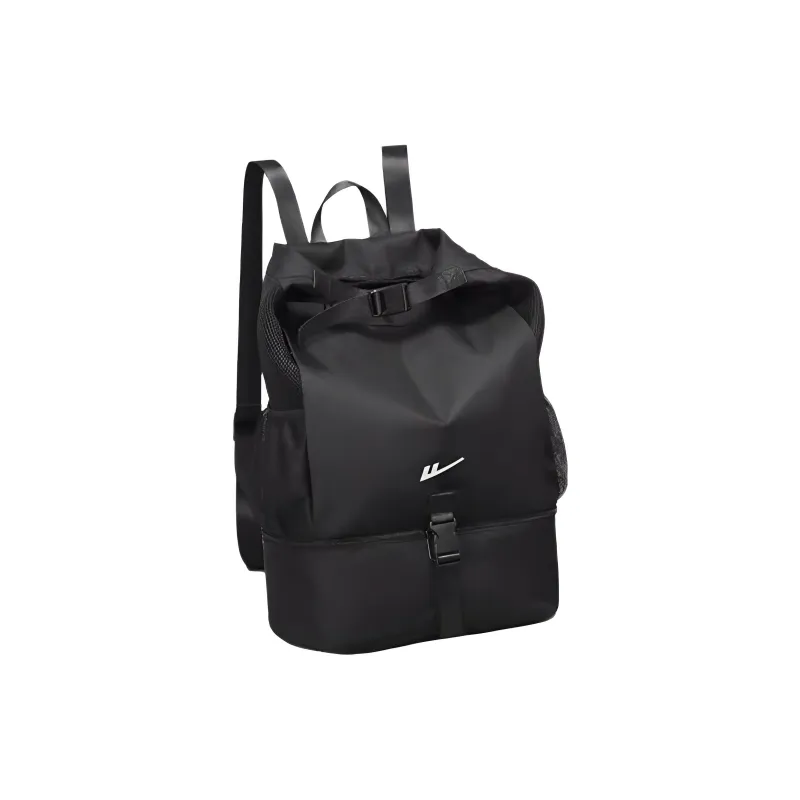 Warrior Polyester Basketball Bag Fitness Training Bag Backpack Regular Unisex Black-1