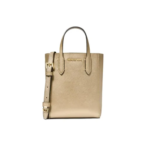 MICHAEL KORS Coated Canvas Tote Bag, Shopping Bag, Shoulder Bag, Crossbody Bag, Handbag Extra Small Women's Gold