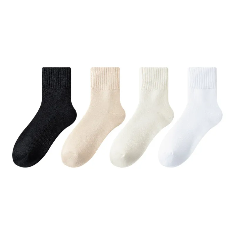 MIIOW Mid Calf Socks Women's 4 Pack-0