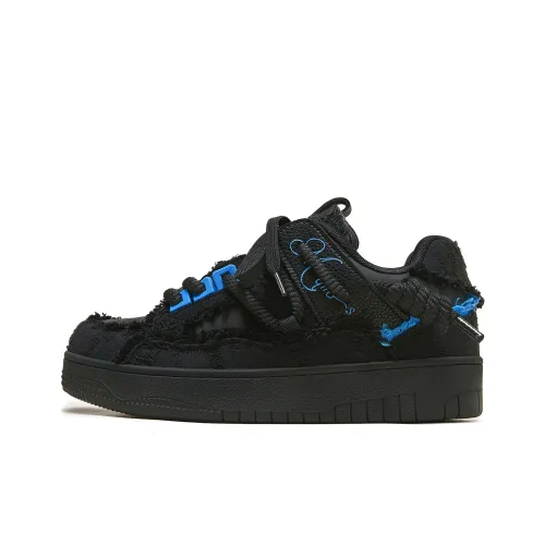 MQMS Skateboard Shoes Unisex Low Top Blue