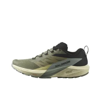 SALOMON Sense Ride 5 Wear Resistant Slip Resistant Low Top Running Shoes Men's Green