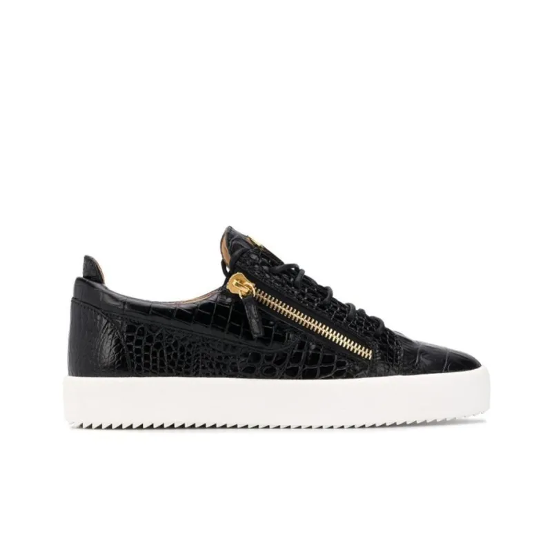 Giuseppe Zanotti Frankie Crocodile Effect Low-Top Sneakers-1