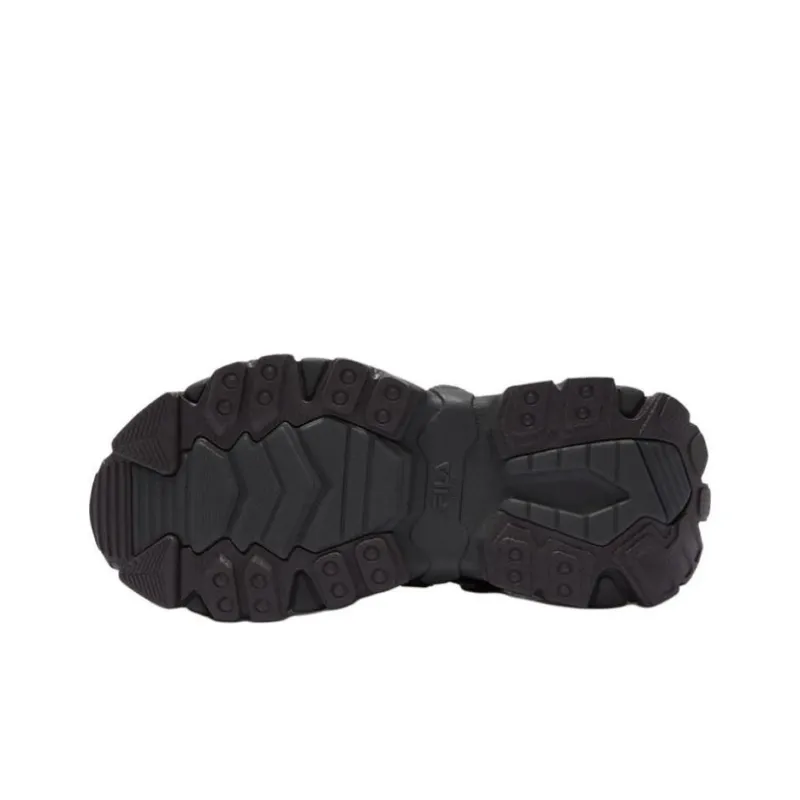 FILA FUSION EXOCET Mountains Shoes Anti Slip Wear Resistant Low Top Chunky Sneakers Women's Black-3
