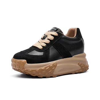 NRDROFFICIAL Chunky Sneakers Women's Low Top Red