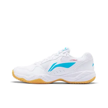 LiNing Shock Absorbers With Slip Resistant Features Low Top Tennis Shoes Unisex White Blue