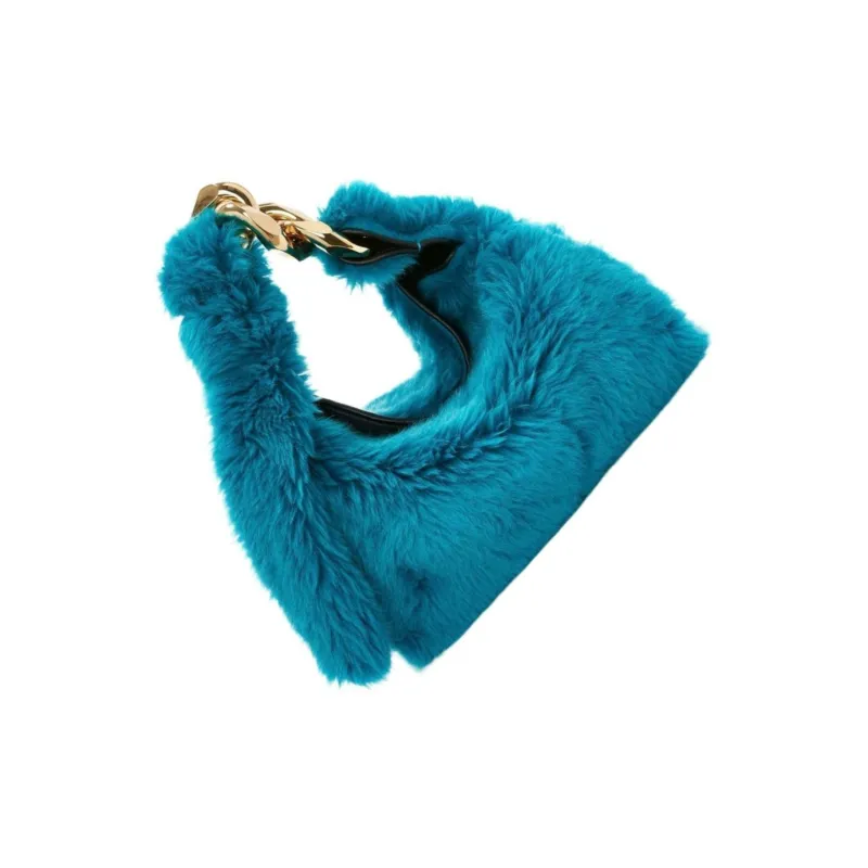 JW Anderson Polyester One Shoulder Handbag Small Size Women's Cyan-3