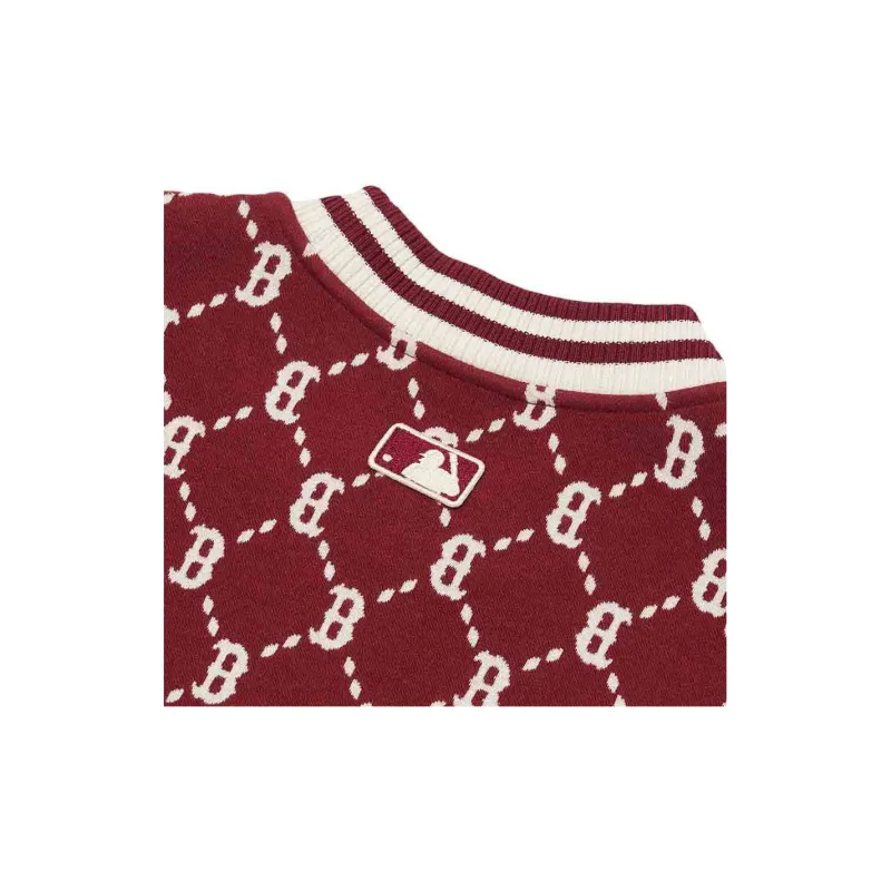 MLB Old Flower Sweatshirts Unisex Red-2
