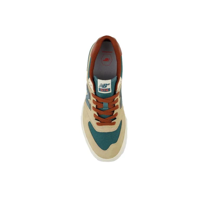 Numeric 574 New Balance Vulc 'Tan Forest Green'-3