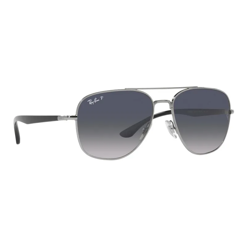 RayBan Acetate Aviator Sunglasses Men's Silver-3