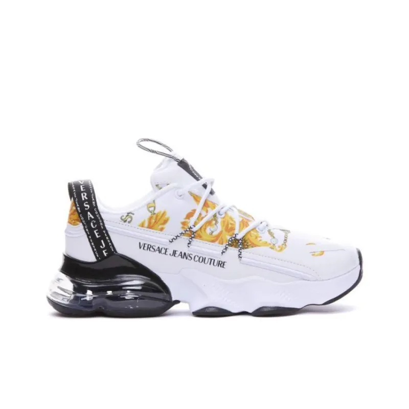 VERSACE JEANS Couture Chain Couture-print Lace-up Sneakers-1