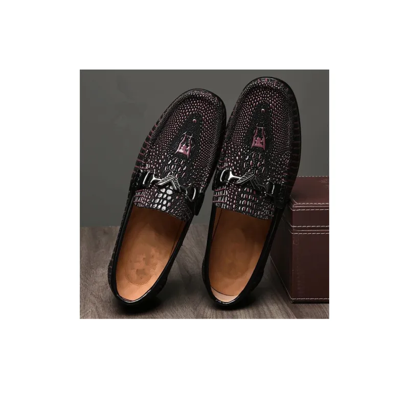 Bull Thunder Loafers Men Burgundy-2