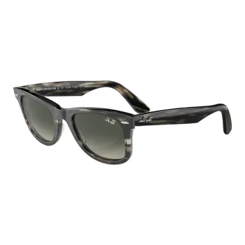RayBan Crystal Biodegradable Acetate Fiber Square Sunglasses Men's Gray