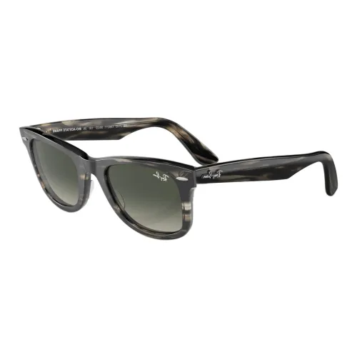 RayBan Crystal Biodegradable Acetate Fiber Square Sunglasses Men's Gray